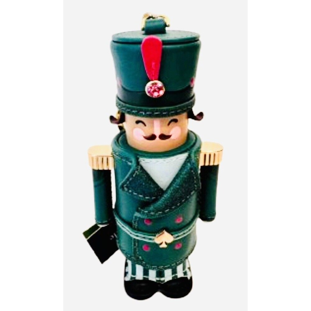 Kate Spade Nutcracker Boy Man Christmas Keychain Bag Charm Novelty Key Fob NWT